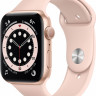 Apple Watch Series 6 (GPS only 44mm Gold Aluminum Case with Pink Sand Sport Band - Gold) M00E3 