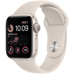 Apple Watch SE 2022 40mm (GPS) Silver Aluminum Case with White Sport Band