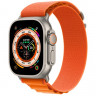 Apple Watch Ultra 49 мм Titanium Case Alpine Loop Orange (Medium)
