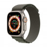 Apple Watch Ultra 49 мм Titanium Case Green Alpine Loop (M)