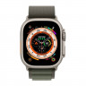 Apple Watch Ultra 49 мм Titanium Case Green Alpine Loop (M)