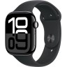 Смарт-часы Apple Watch Series 10 46mm Jet Black Aluminum Case with Black Sport Band M/L 