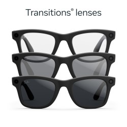Ray-Ban Wayfarer Gen 2 Matte Black, Clear/Grey Transitions